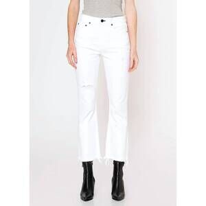 NEW NOEND farrah kick flare in white